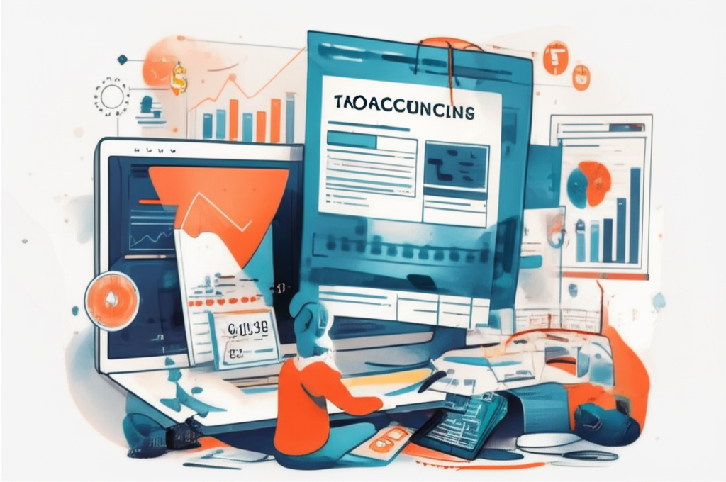 AI agents processing accounting documents, automated financial workflows, tax filing and reconciliation systems