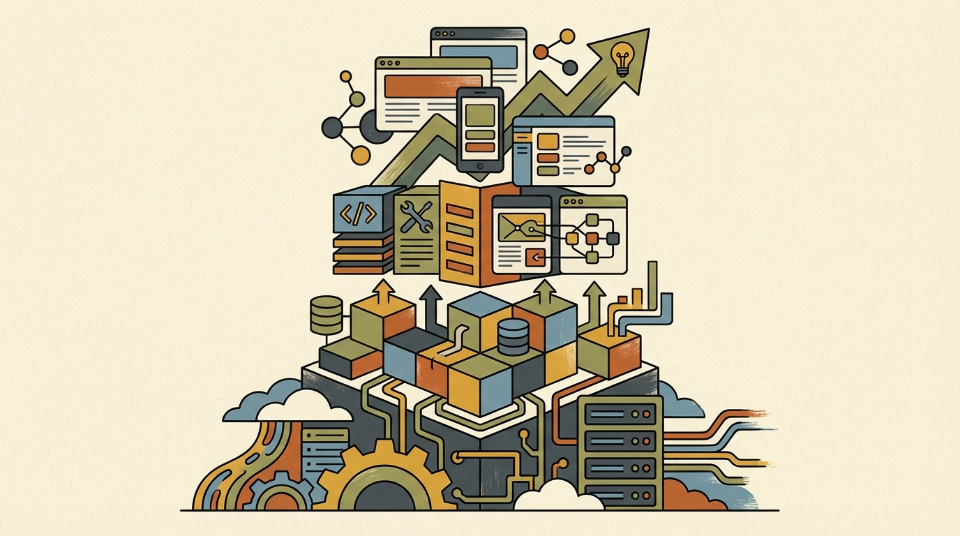 AI agent development cost components visualization