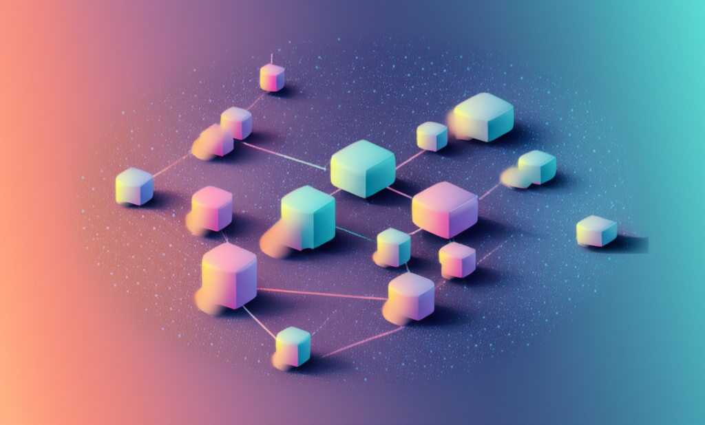 Visualization of specialized AI models serving different European industries with efficient interconnected architecture