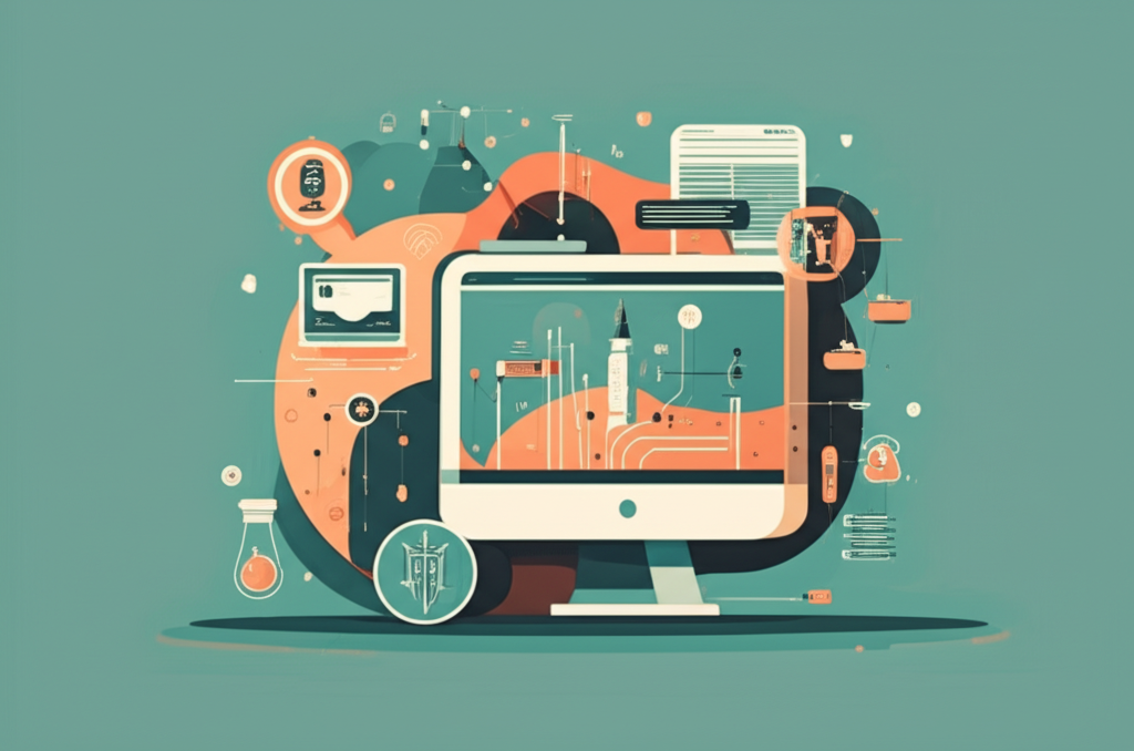 AI safety monitoring system showing network of alerts and law enforcement collaboration