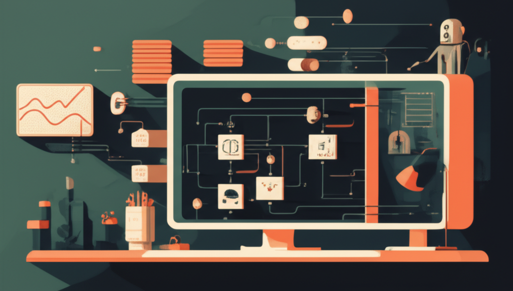 AI-powered threat detection and automated response cycle visualization