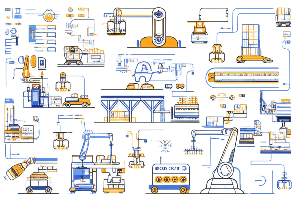 Industrial robots using AI foundation models for automated manufacturing and warehouse operations
