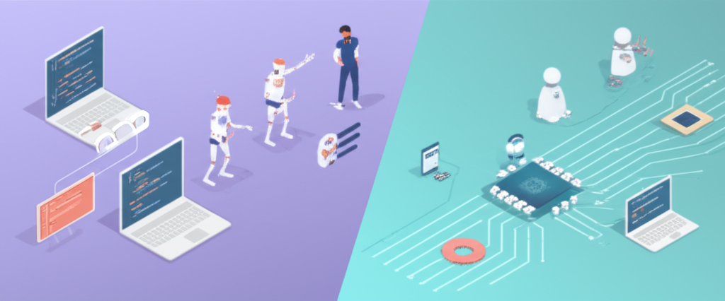 Evolution of software development from traditional manual coding to AI-supervised generation