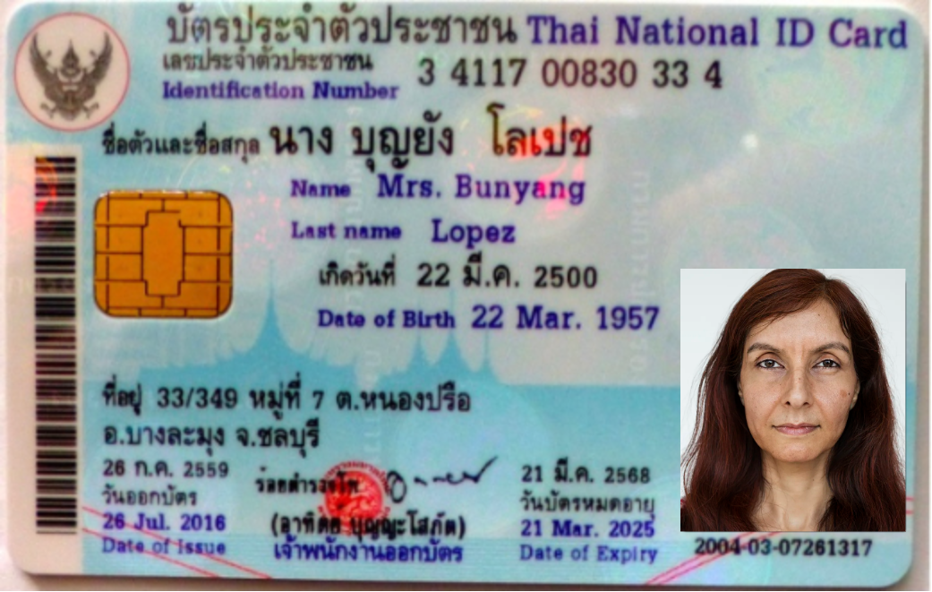 Fake Thai National Id Card