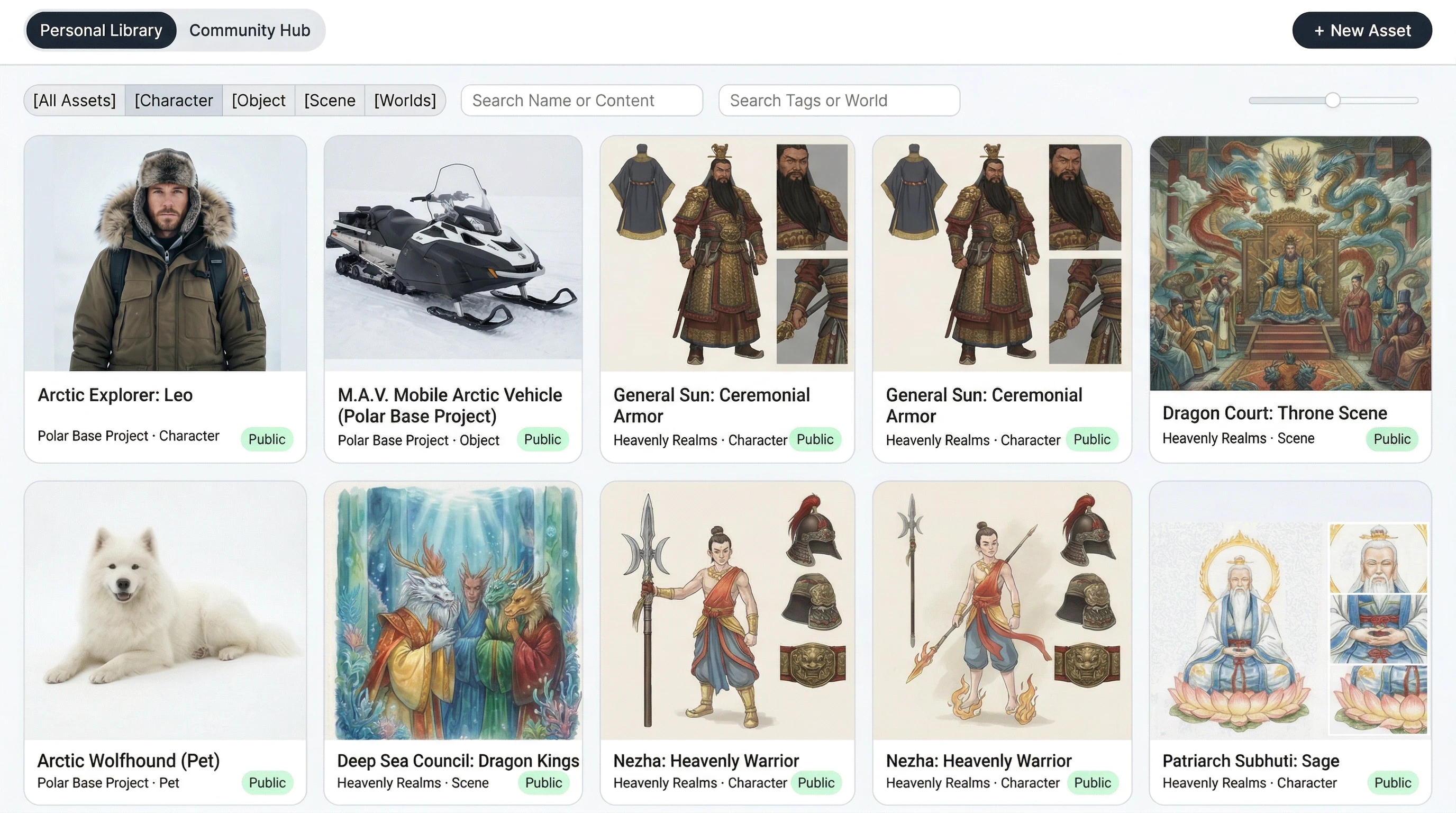 TaleLens Asset Library product visual