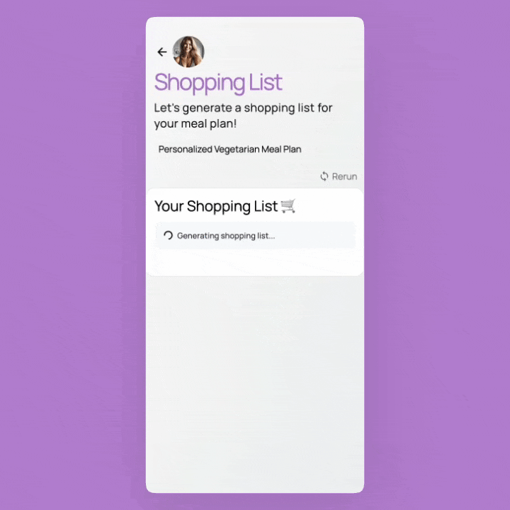 AI Shopping List