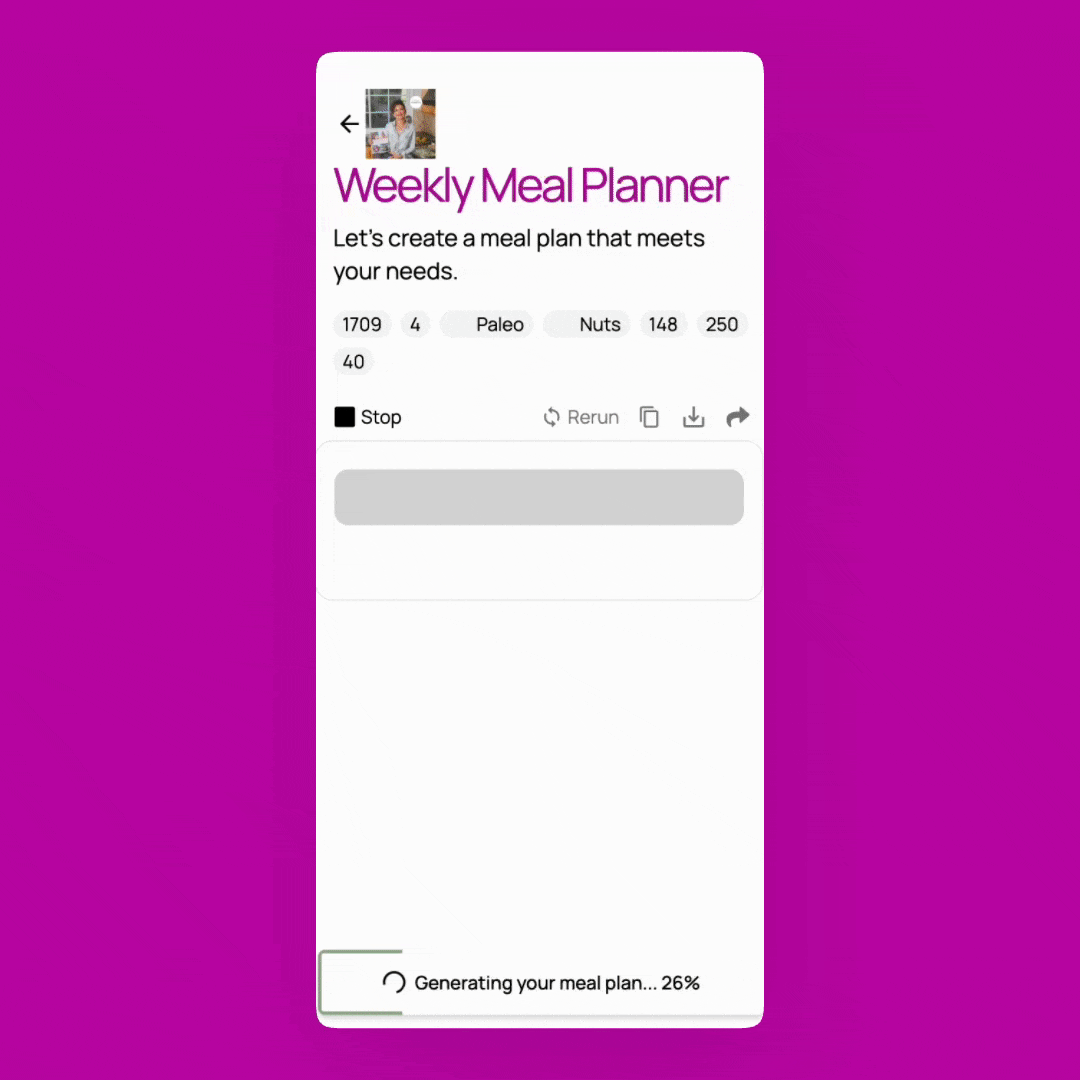 AI Weekly Meal Planner