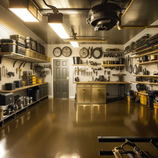 Art Deco Garage design - AI generated interior design visualization