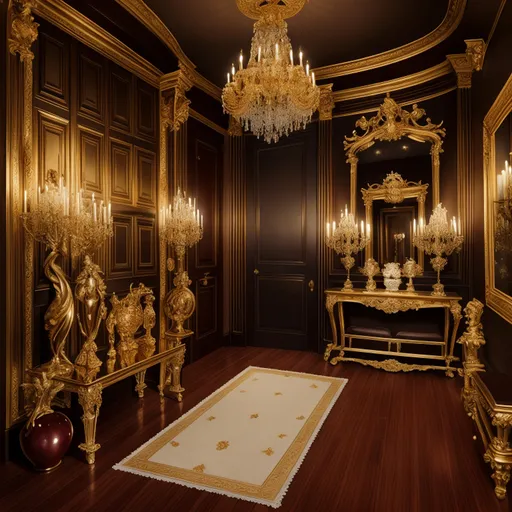 Baroque Entryway design - AI generated interior design visualization