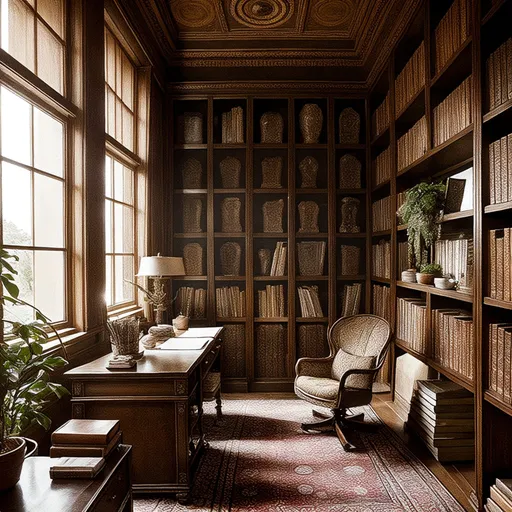 bohemian study room