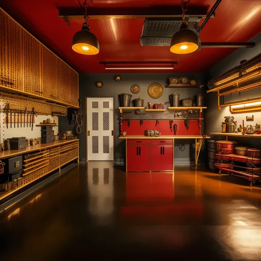 Chinese Garage design - AI generated interior design visualization