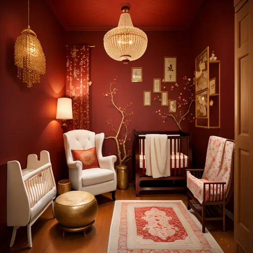 Chinese Nursery design - AI generated interior design visualization