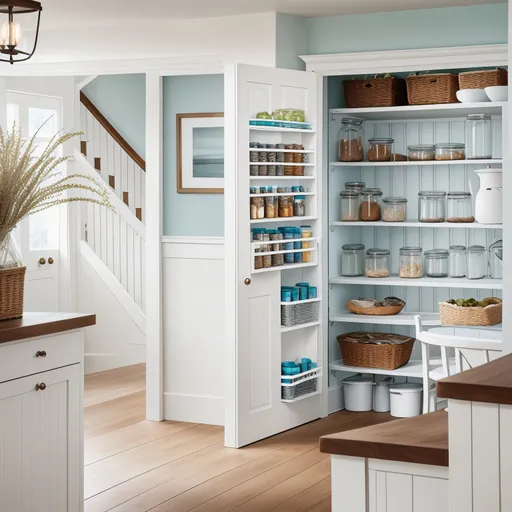 Coastal Pantry design - AI generated interior design visualization