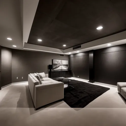 Contemporary Basement design - AI generated interior design visualization