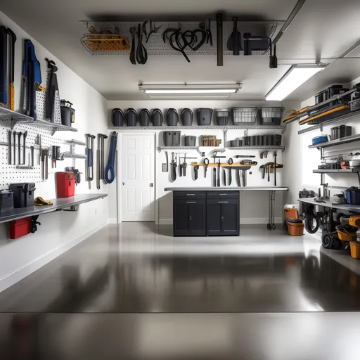 Contemporary Classic Garage design - AI generated interior design visualization