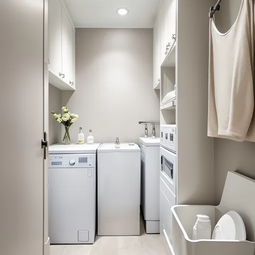 Contemporary Classic Laundry Room design - AI generated interior design visualization