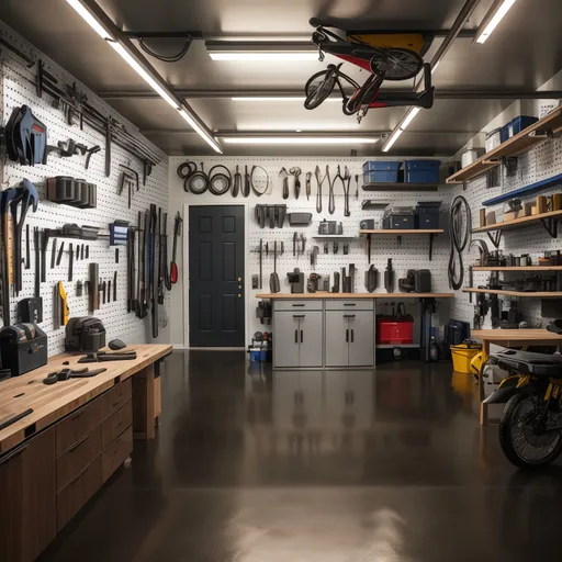 Contemporary Garage design - AI generated interior design visualization