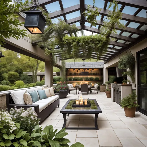 Contemporary Patio design - AI generated interior design visualization