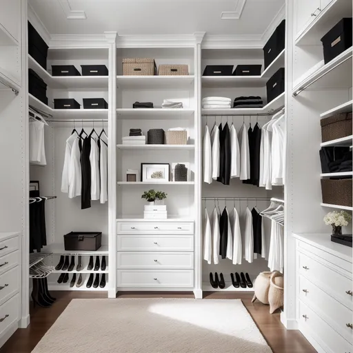 Contemporary Walk-in Closet design - AI generated interior design visualization