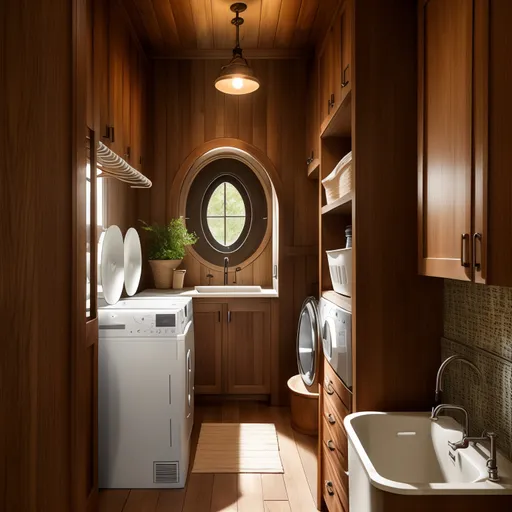 Craftsman Laundry Room design - AI generated interior design visualization