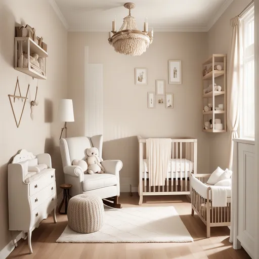Craftsman Nursery design - AI generated interior design visualization