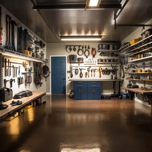 Eclectic Garage design - AI generated interior design visualization