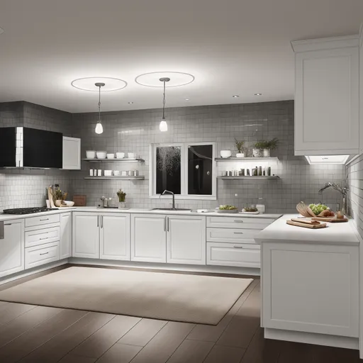 Eclectic Kitchen design - AI generated interior design visualization