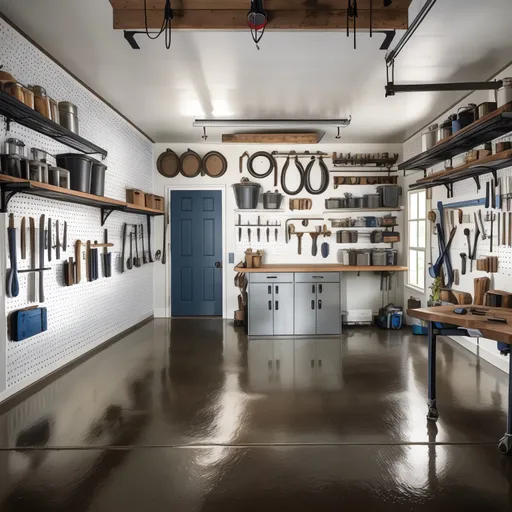 Farmhouse Garage design - AI generated interior design visualization