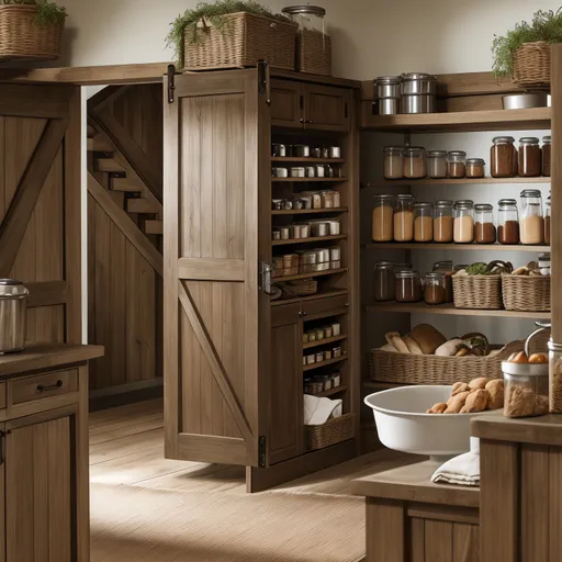 Farmhouse Pantry design - AI generated interior design visualization