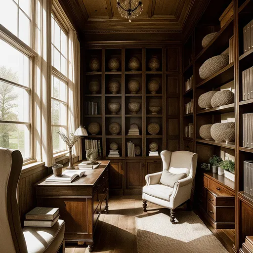 farmhouse study room