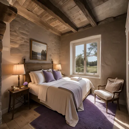 French Country Bedroom design - AI generated interior design visualization
