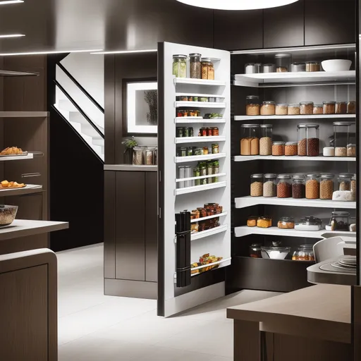 Futuristic Pantry design - AI generated interior design visualization