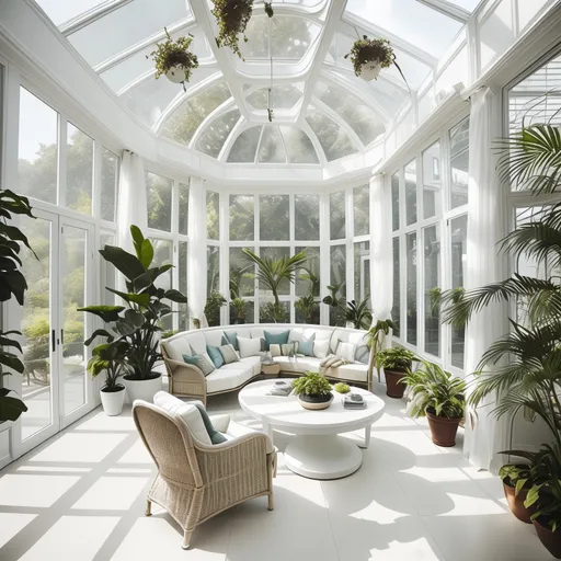 Futuristic Sunroom design - AI generated interior design visualization