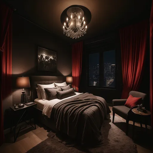 Gaming Room Bedroom design - AI generated interior design visualization