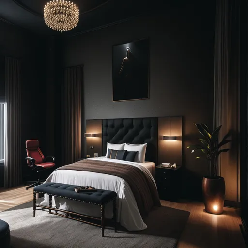 Gaming Room Guest Room design - AI generated interior design visualization