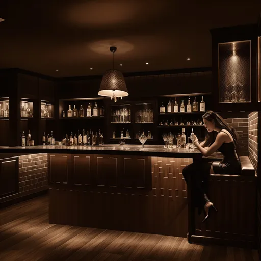 Gaming Room Home Bar design - AI generated interior design visualization