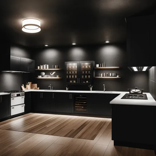 Gaming Room Kitchen design - AI generated interior design visualization
