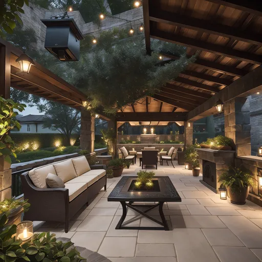 Gaming Room Patio design - AI generated interior design visualization