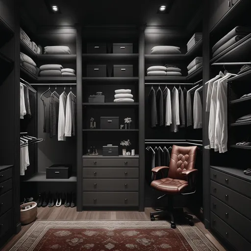 Gaming Room Walk-in Closet design - AI generated interior design visualization