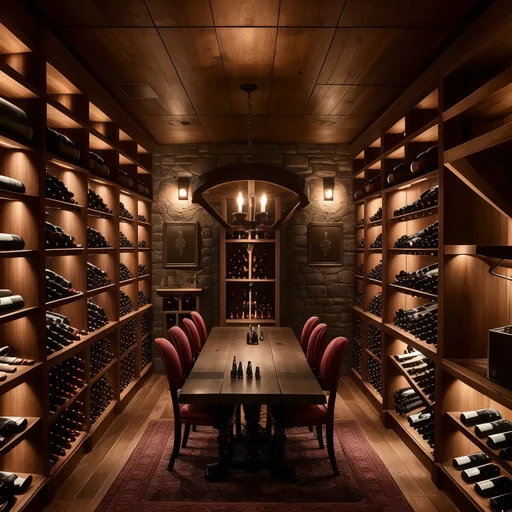 Gaming Room Wine Cellar design - AI generated interior design visualization
