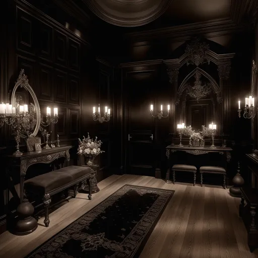 Gothic Entryway design - AI generated interior design visualization