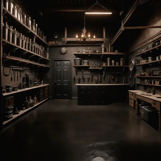 Gothic Garage design - AI generated interior design visualization