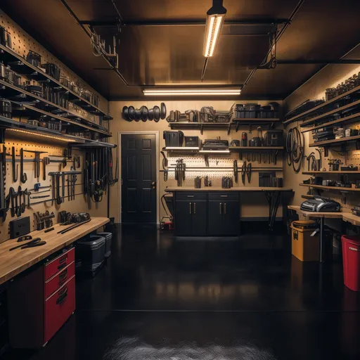 Hollywood Regency Garage design - AI generated interior design visualization