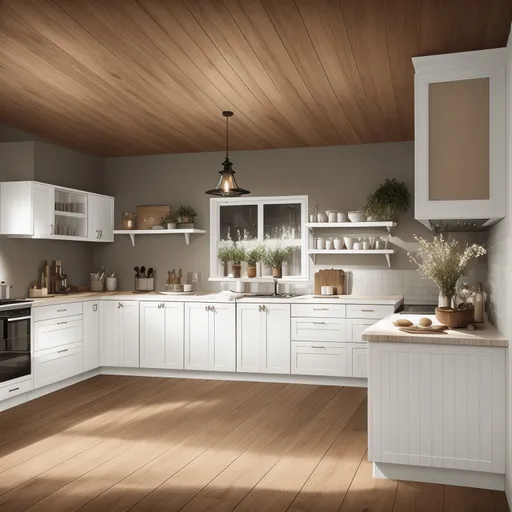 Hygge Kitchen design - AI generated interior design visualization