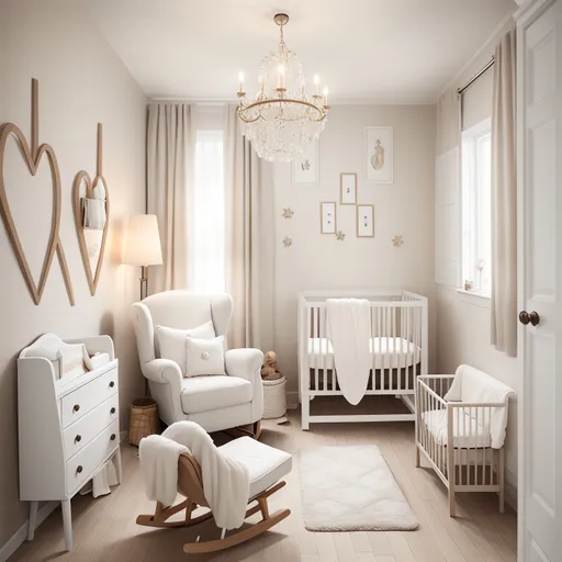 Hygge Nursery design - AI generated interior design visualization