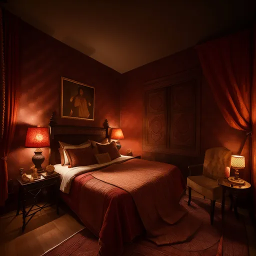 Indian Bedroom design - AI generated interior design visualization