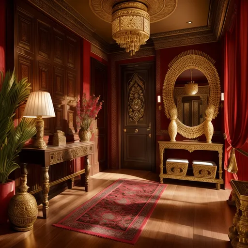 Indian Entryway design - AI generated interior design visualization