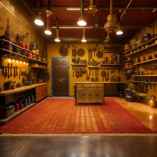 Indian Garage design - AI generated interior design visualization