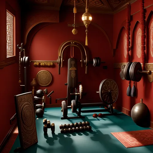 Indian Home Gym design - AI generated interior design visualization