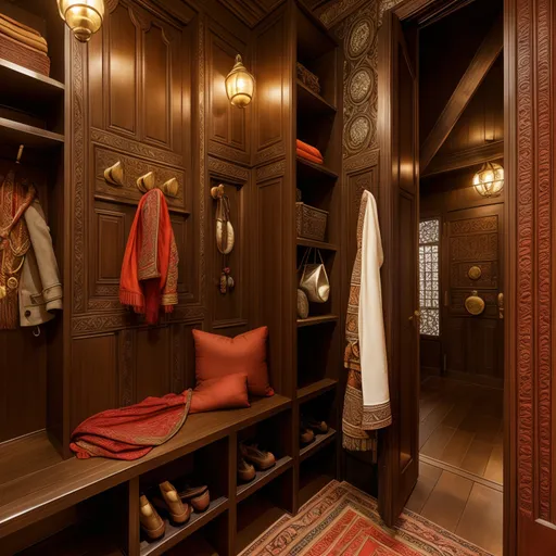 Indian Mudroom design - AI generated interior design visualization